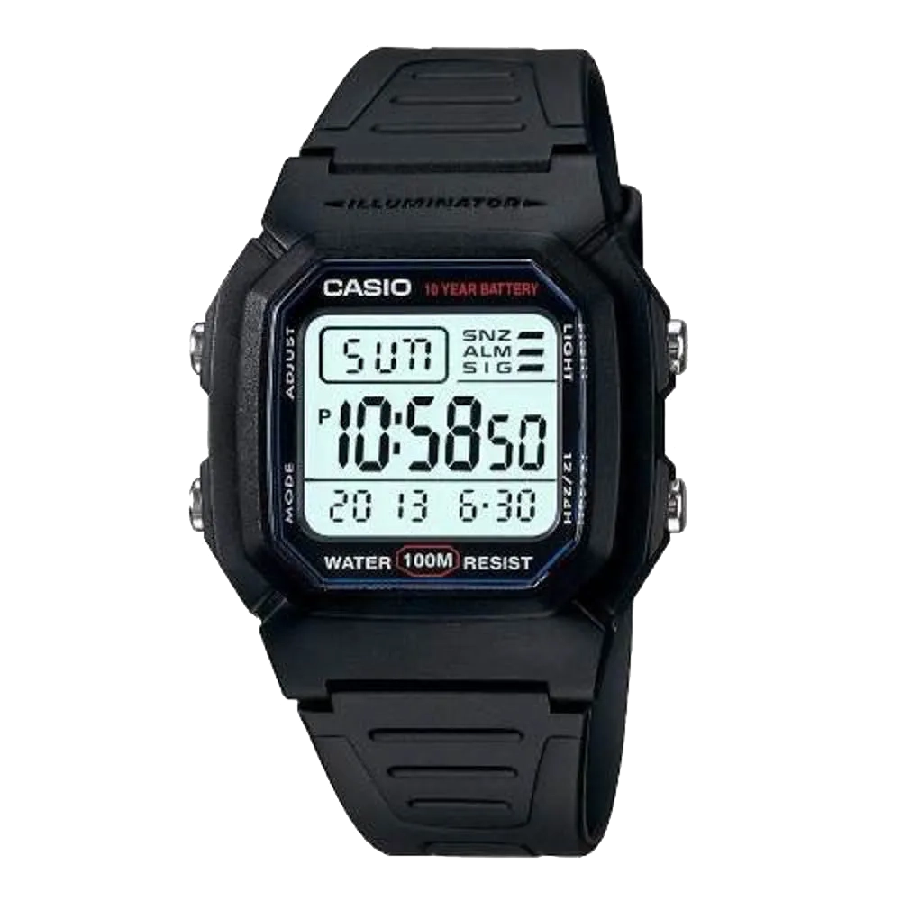 RELOJ DIGITAL CASIO W-800H-1AVDF