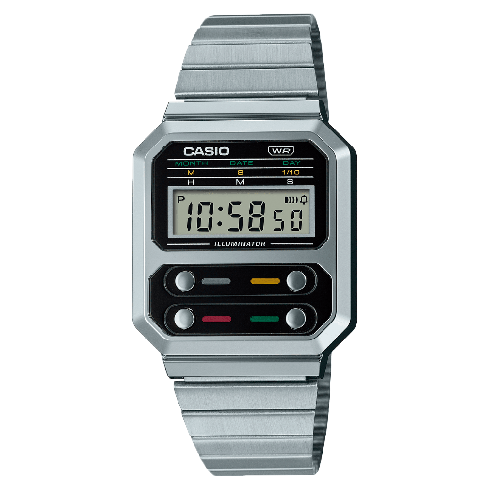 RELOJ CASIO DIGITAL VINTAGE A-100WE-1ADF