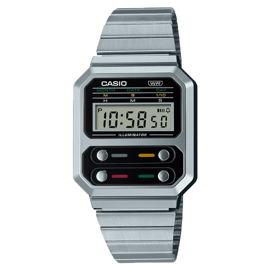RELOJ CASIO DIGITAL VINTAGE A-100WE-1ADF