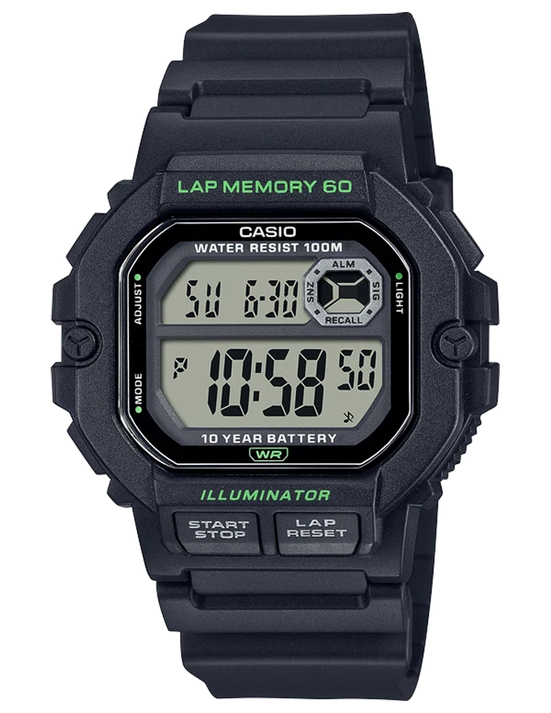 RELOJ DIGITAL CASIO WS-1400H-1AVDF